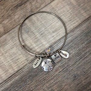 Soccer Ball Charm Bracelet